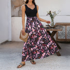Floral Spaghetti-Strap Holiday Dress