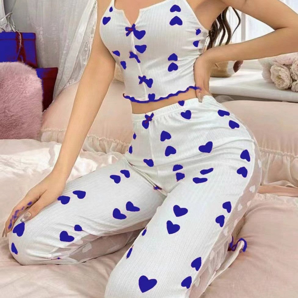 Printed Color Pajamas Lingerie