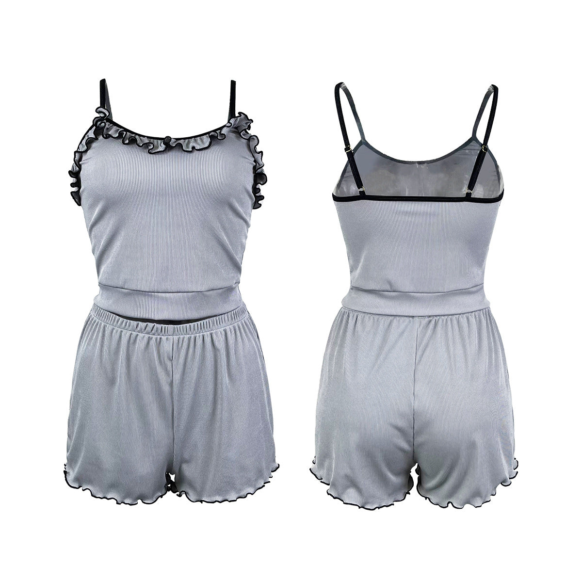 Women's Sleepwear Lace Sling Shorts Suit Two Piece Set