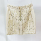Goods Stars Embellished Beads Diamond Metal Sheet Halterneck Vest Top Dress