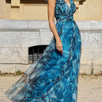 Bohemian Holiday Floral Floral A-Line Printed Dress