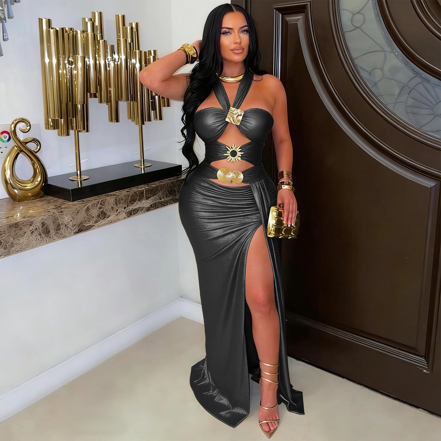 Women's Backless Sheath Dress