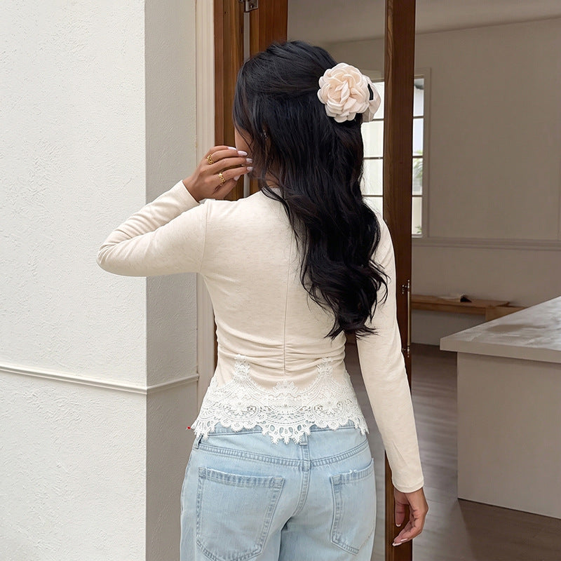 Autumn Winter Knitting Inner Bottoming Shirt Long Sleeve
