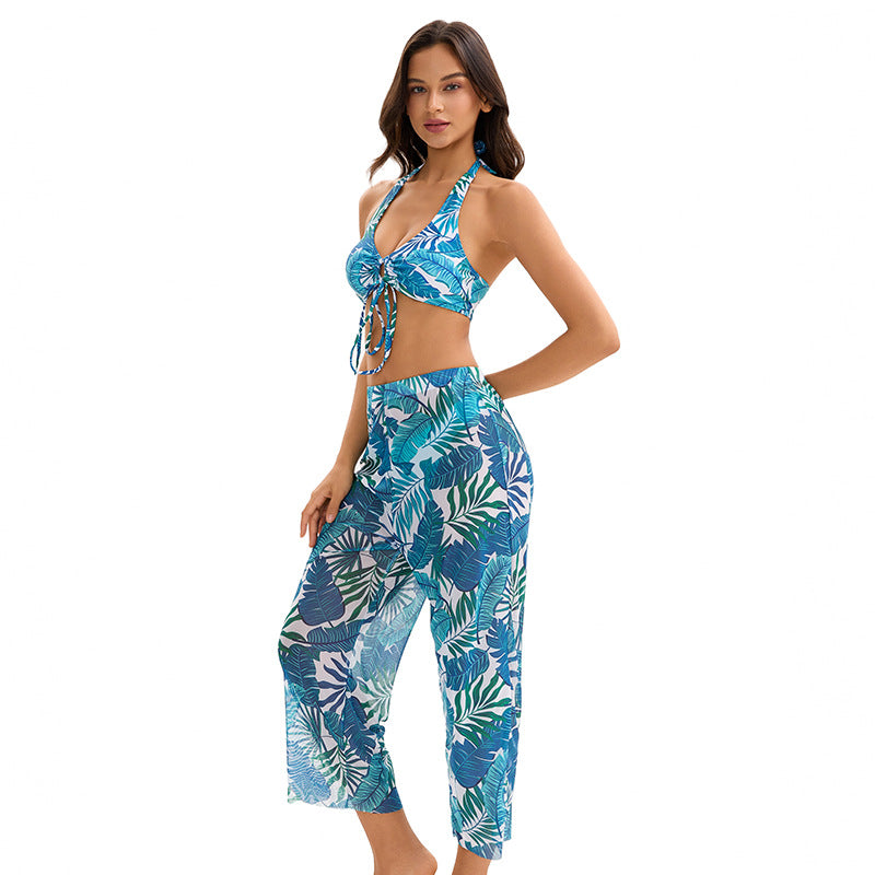 Three Backless Bikini Swimwear