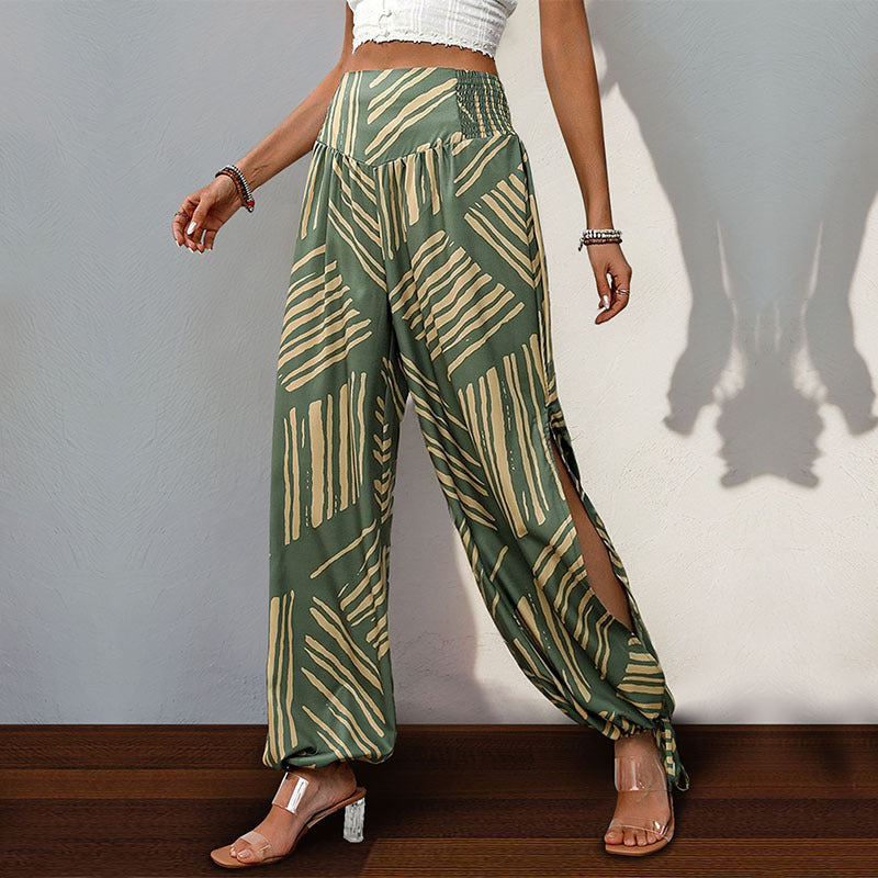 Split Bohemian Skinny Pants