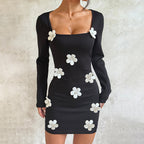 Women's Floral Long Sleeve Dress