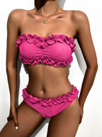 Solid One-piece Swimwear