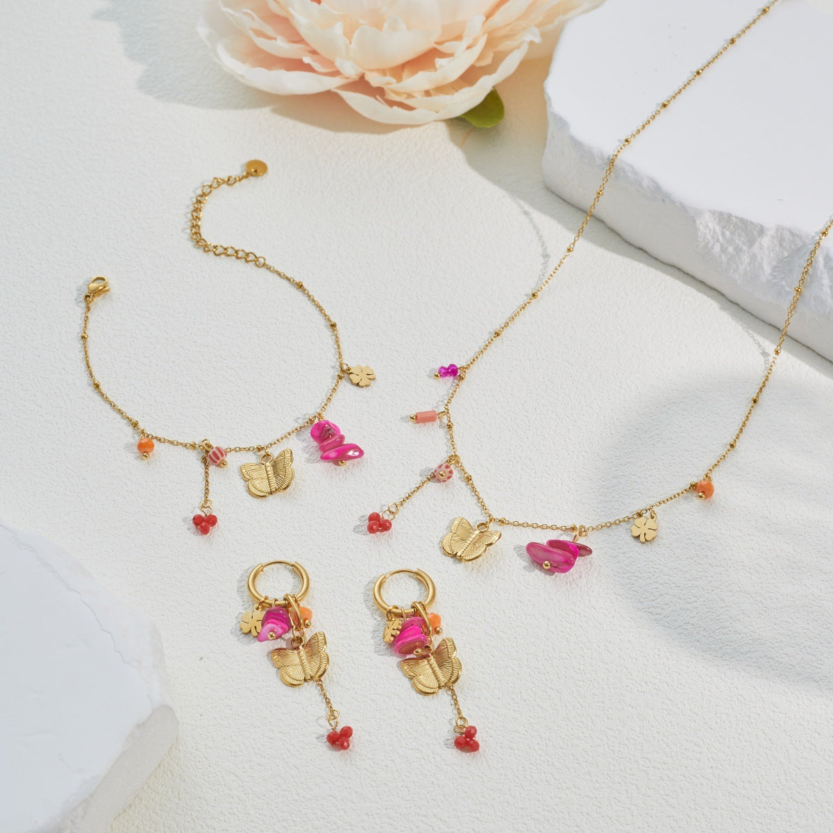 Women's Butterfly Jewelry Set