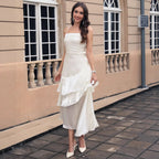 French Ceremony Cocktail Camisole Maxi Dress