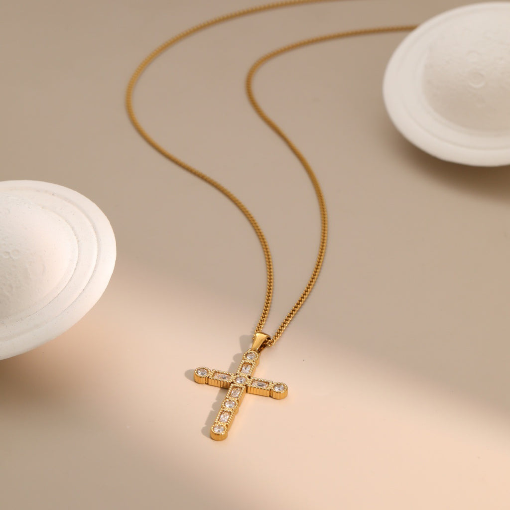 Women's Diamond Cross Necklace