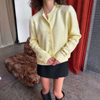 Soft Knit Button Cardigan