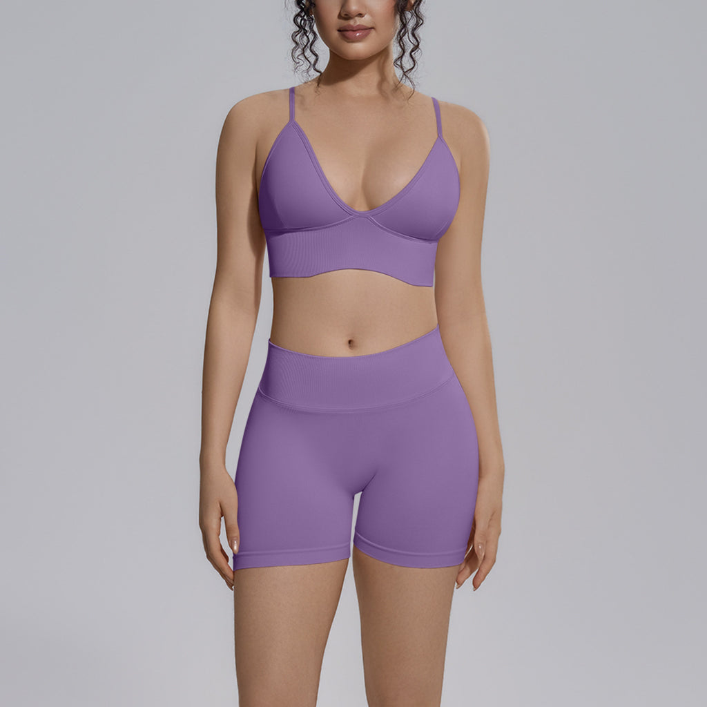 Solid Color Bra Set Lingerie