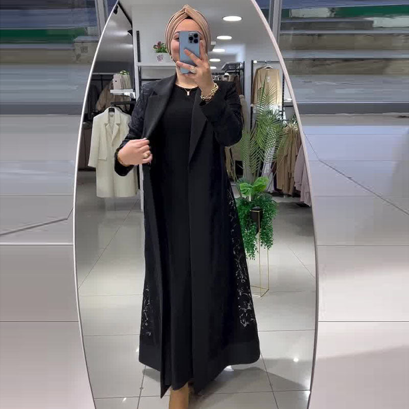 Mid-Length Cutout Trench Coat
