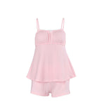 Women's Cotton Camisole & Shorts Pajama Set