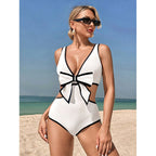 Color Matching Bikini Swimwear