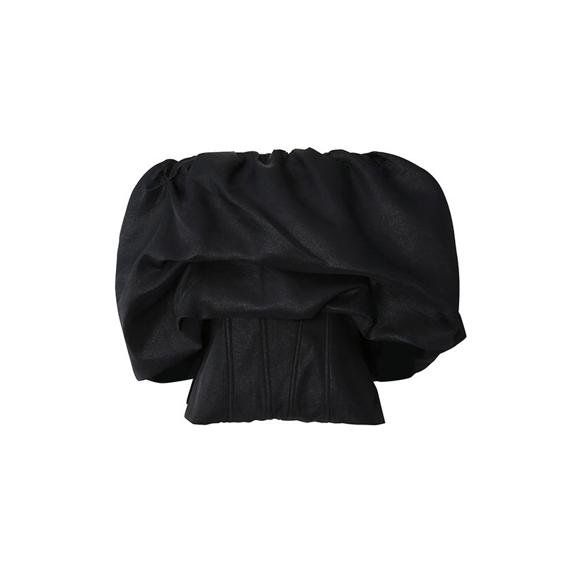 Women's Boned Zip Front Corset Top