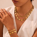 Heart Necklace & Bracelet Set