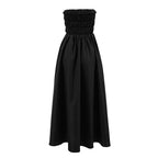 Strapless Black Vacation Dress