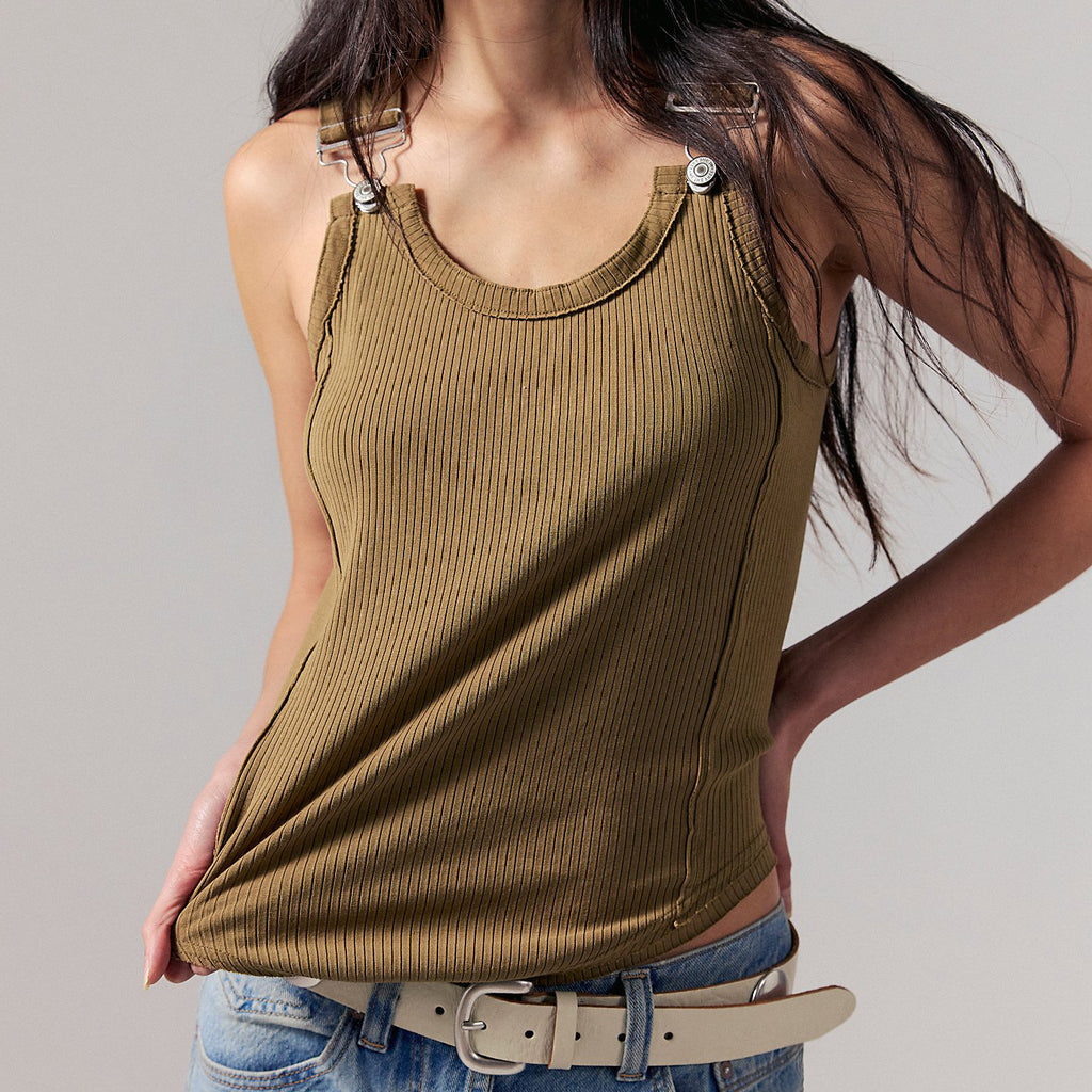 Adjustable Buckle Spaghetti Strap Camisole