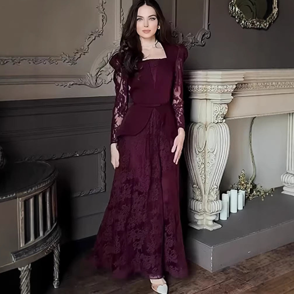 Women's Lace Maxi Dress