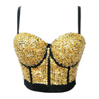 Women's Beaded Corset Bra