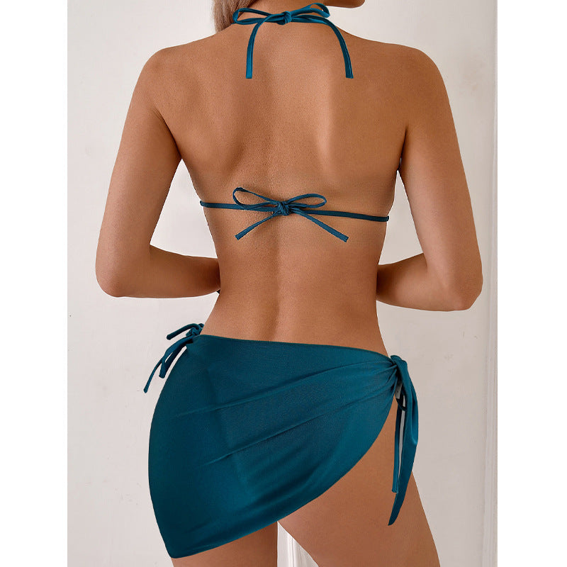 Three Solid Bikini Swimwear