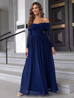 Women's Off-Shoulder Mesh Dress
