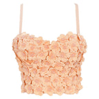 Women's Floral Beaded Corset Top