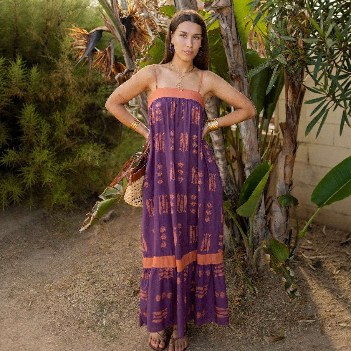 Women's Color Matching Dress