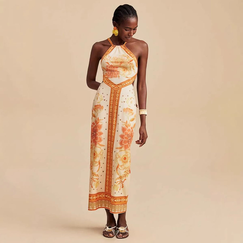 Women's Lace Halter Dress