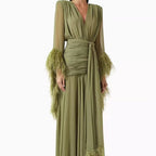 Women's Long Sleeve Evening Dress