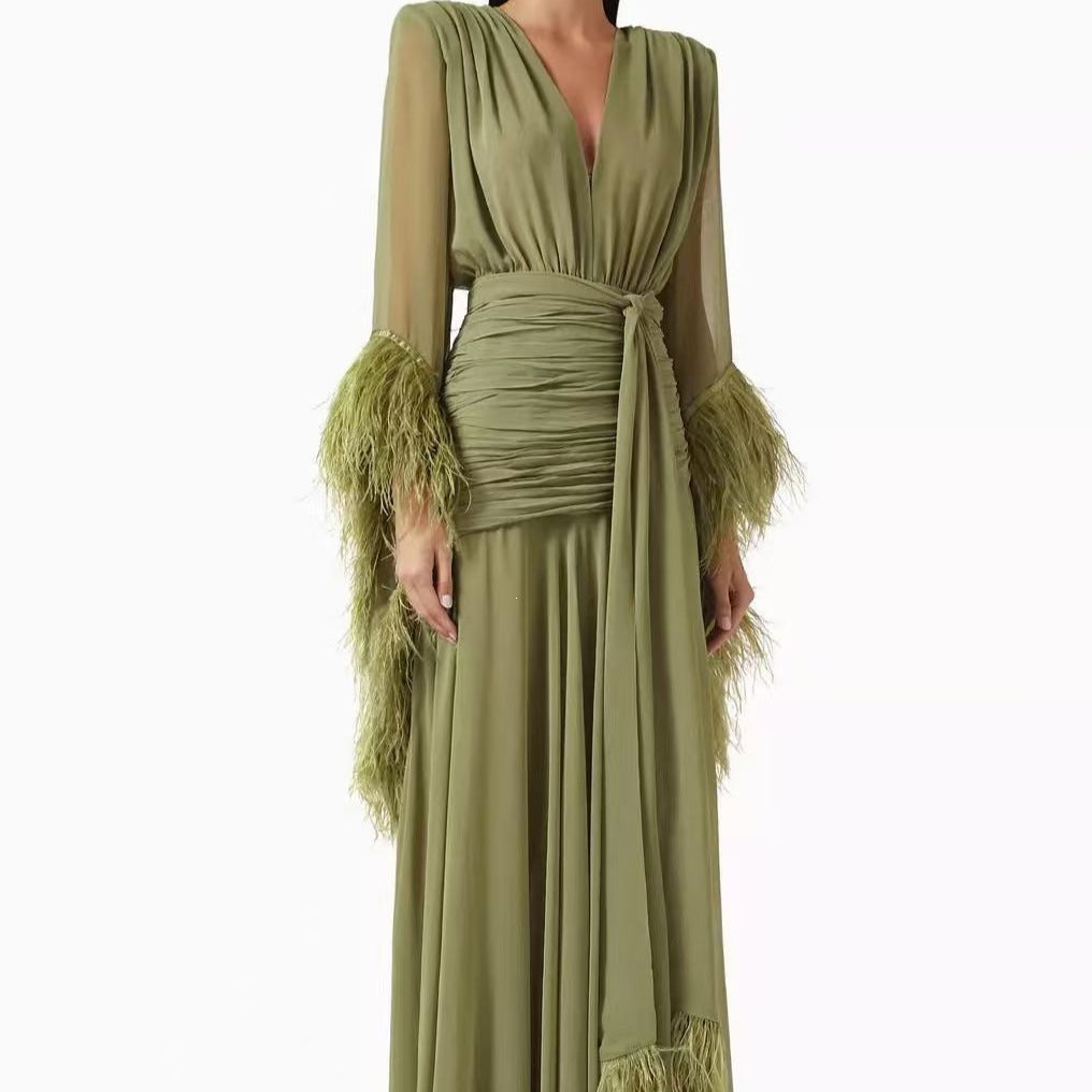 Women's Long Sleeve Evening Dress