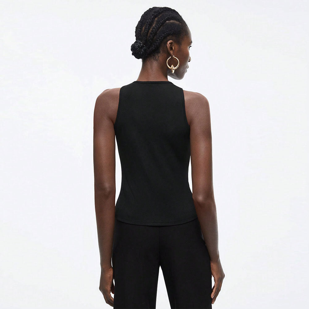 Women's Asymmetric Slim-Fit Cropped T-Shirt