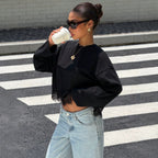 Women's Lace-Trim Long-Sleeve T-Shirt