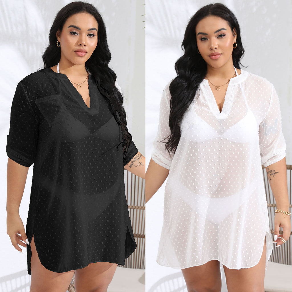 Women's Polka Dot Chiffon Dress