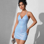 Women's Sequin Bodycon Party Mini Dress