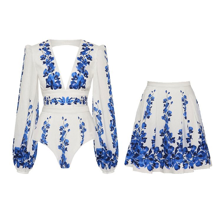 One-Piece Swimsuit Skirt