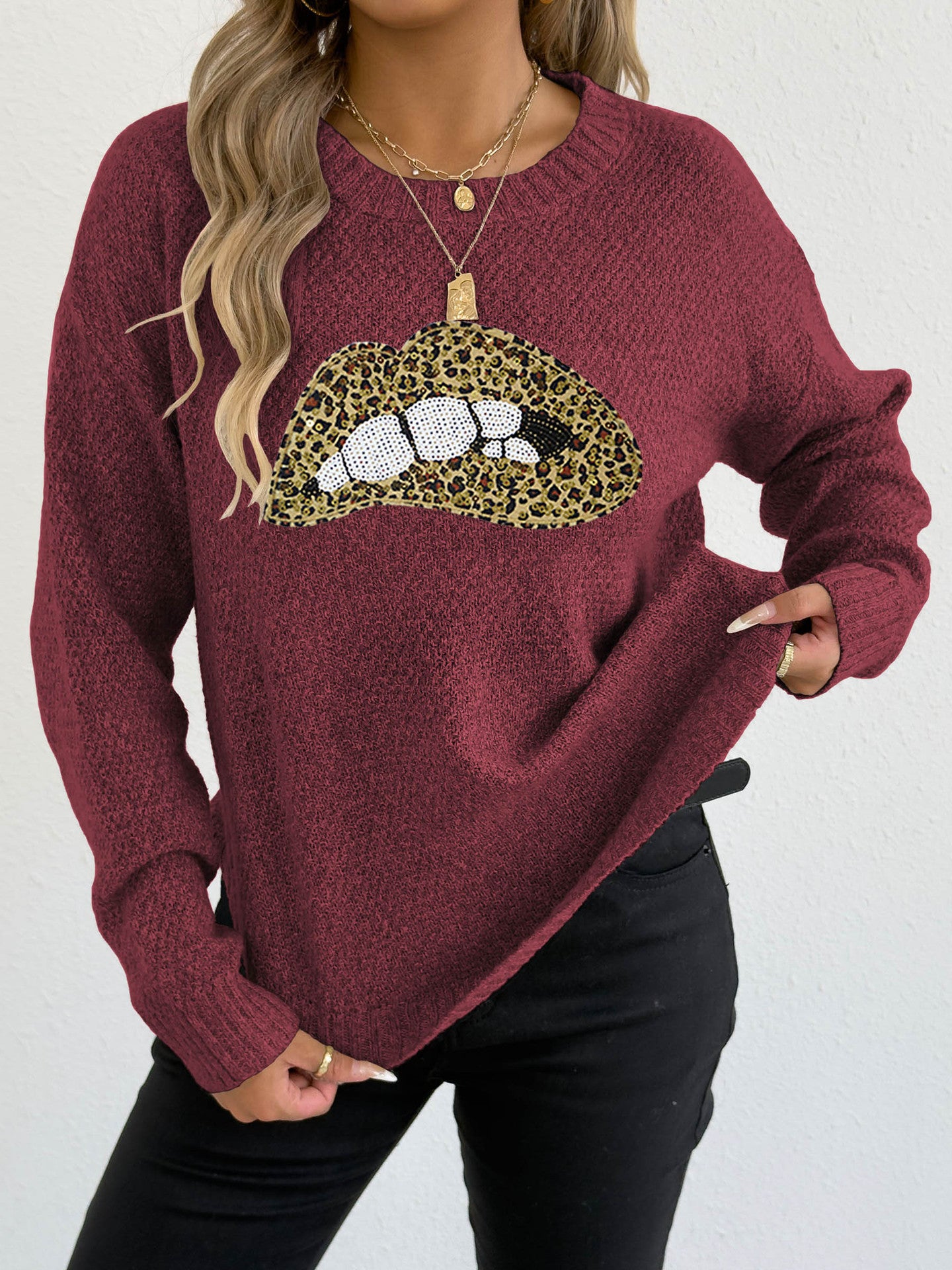 Wine Panther Grain Lip