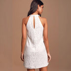 Women's Lace Halter Dress