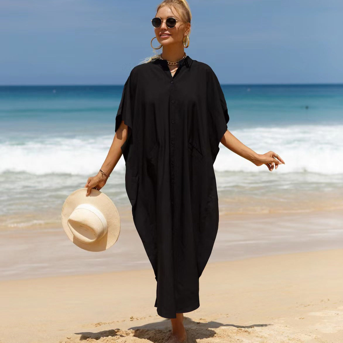 Cotton Shirt Bikini Swimwear