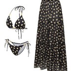 Black White One-piece Swimwear