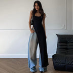 Women's Summer Street Shooting Personality Slim Fit Split Shoulder Strap Dress