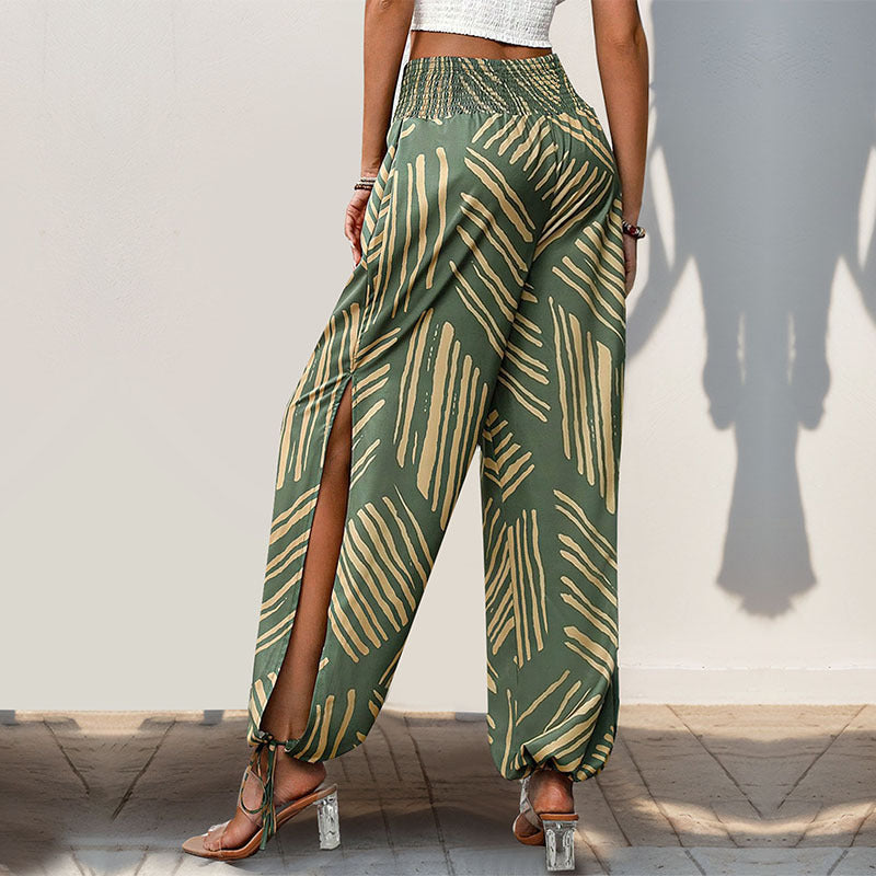 Split Bohemian Skinny Pants