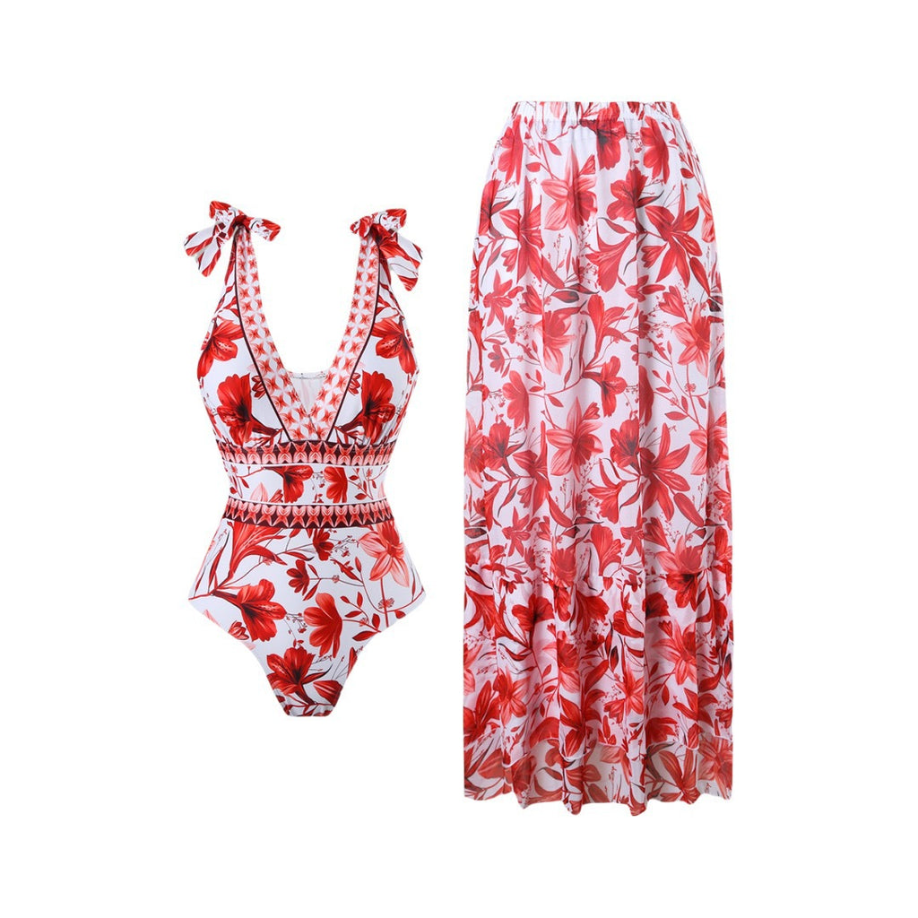 Siamese Slim Cover Up Swimwear