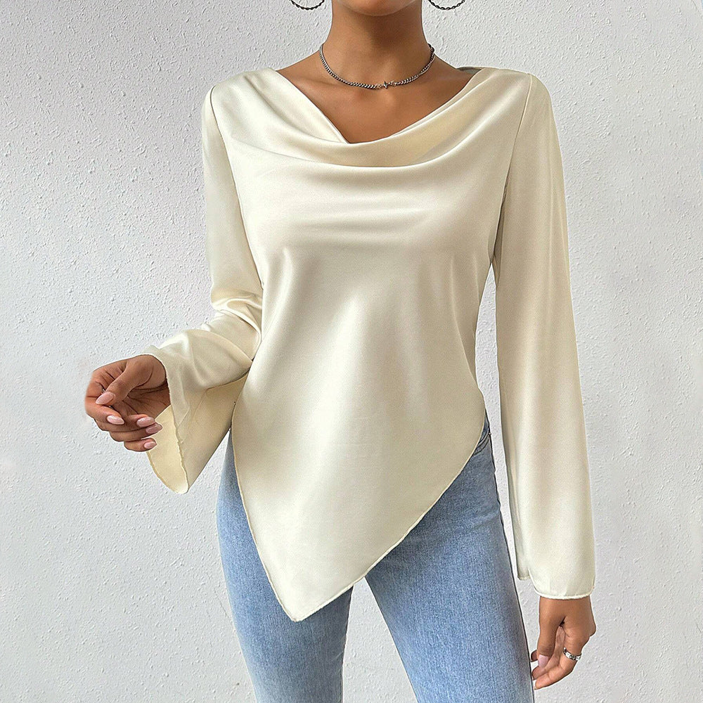 Elegant Textured Long Sleeve Top