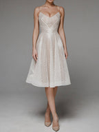 Women's Embroidered Sleeveless V-Neck Dress