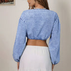 Casual Holiday Short Women Denim Jacket Coat