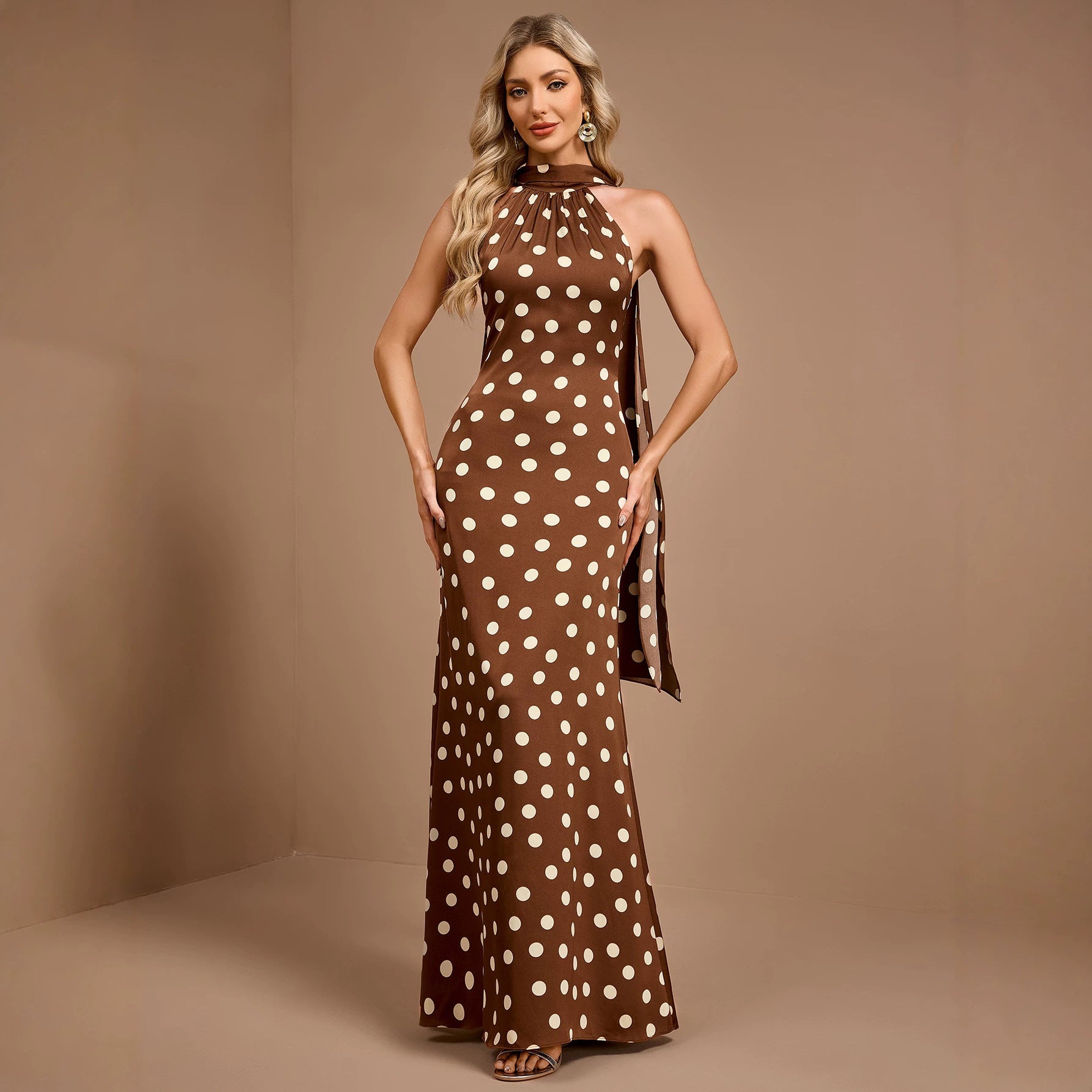 Women's Halter Sleeveless Dress