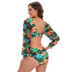 Backless Long One-piece Swimwear