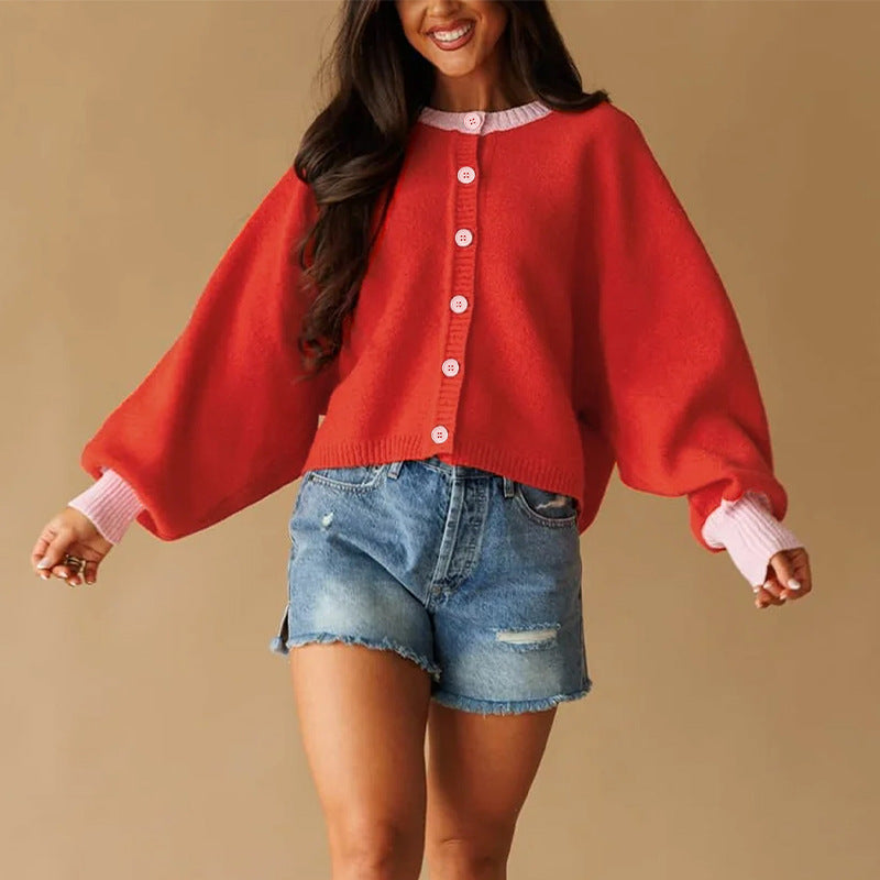 Women Clothing Autumn Winter Cardigan Long Sleeve Knitted